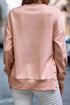 Snap Buttons Side Splits Pullover Sweatshirt